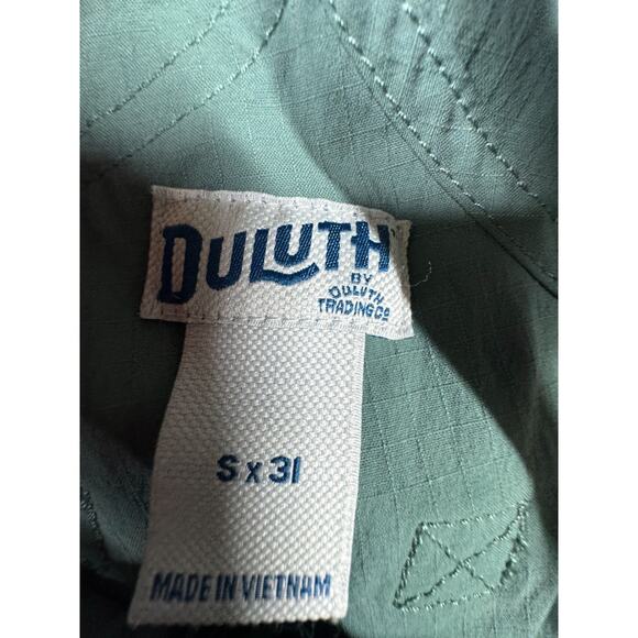 Duluth Trading Co Overalls Womens Sx31 Fir Green Ripstop Heirloom Gardening Bibs - Picture 3 of 13